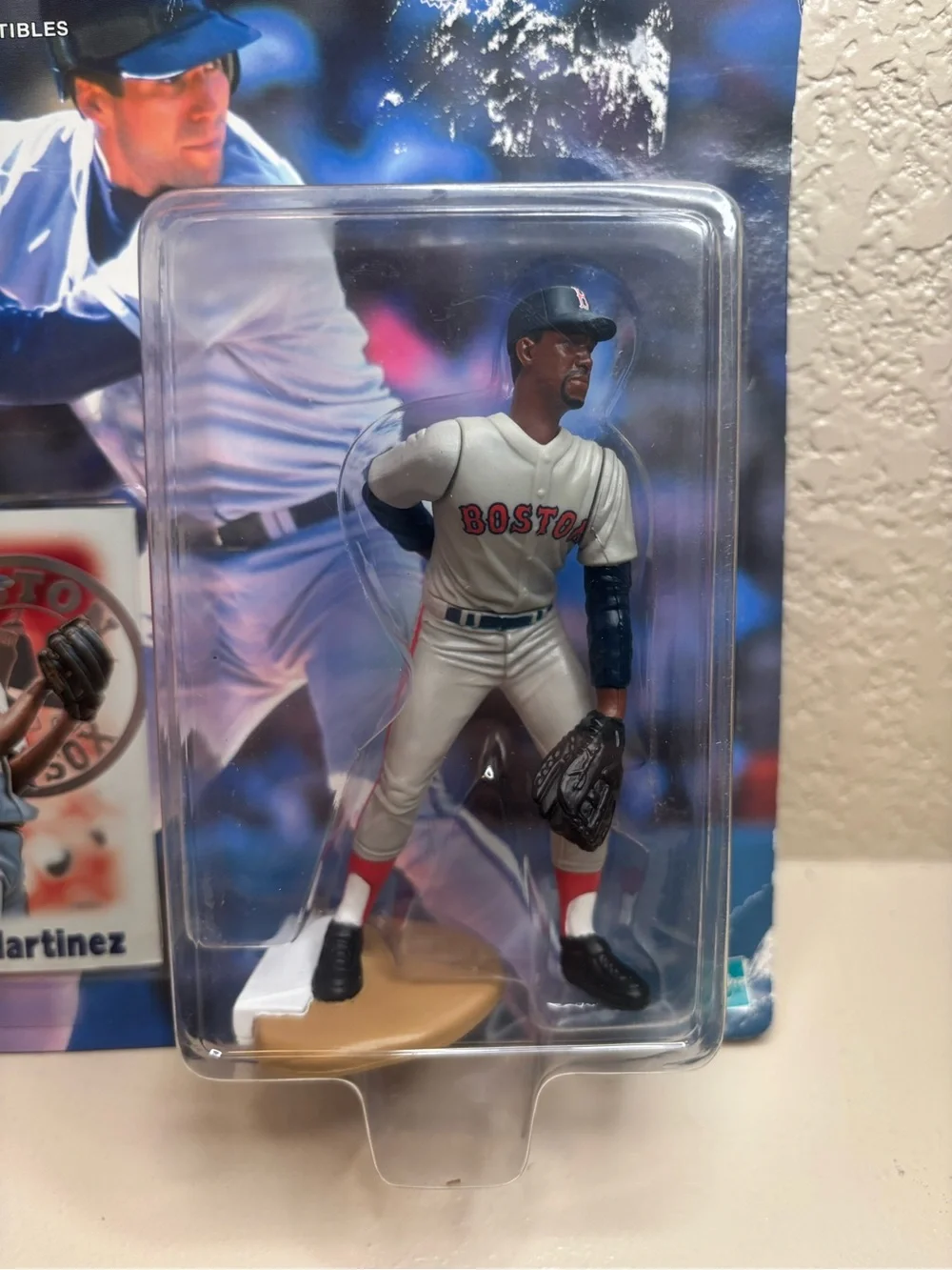 Starting Lineup Baseball 2000 Pedro Martinez Boston Figure w/ Collector Card